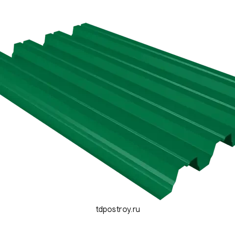 Профнастил Н75 зелёный RAL 6029 0,7 мм