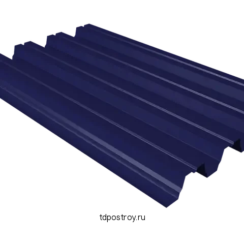 Профнастил Н75 ультрамарин RAL 5002 0,45 мм