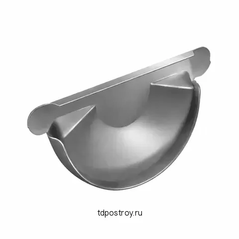 Заглушка желоба 125/100 RAL9003