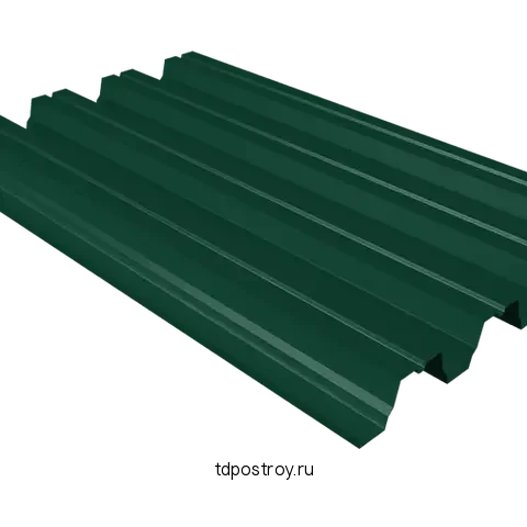 Профнастил Н75 зелёный мох RAL 6005 0,65 мм