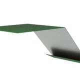 Планка карнизная 75х70х2000 RAL 6005 полимерное покрытие