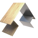 Угол наружный сложный 75х75х3000 орех 3D декоративное покрытие